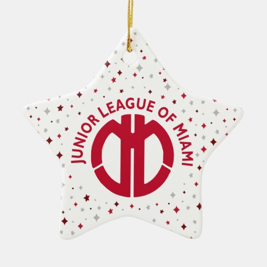 Junior League of Miami Keramisch Ornament (Voorkant)