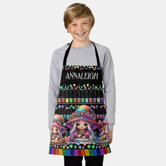 JUNIOR Manicure Nail Technician Schort (Gedragen)