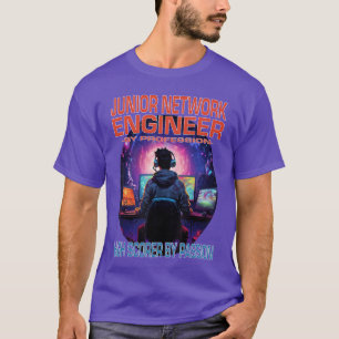Junior Netwerk Ingenieur Grappige Gamer Leuk Pun G T-shirt