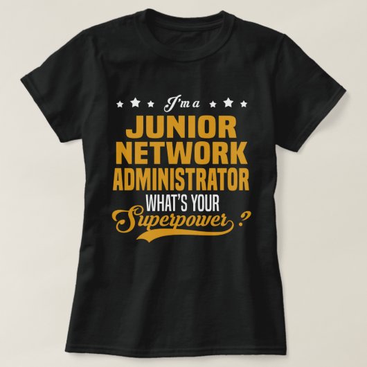 Junior Netwerkbeheerder T-shirt (Design voorkant)