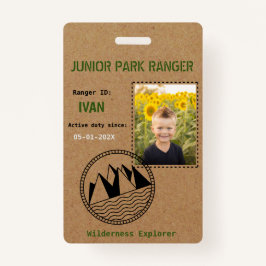 Junior Park Ranger Birthday Party Badge