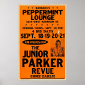 Junior Parker Peppermint Lounge Concert Poster (Voorkant)