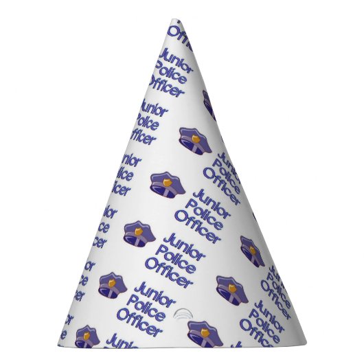 junior politieman feesthoedjes (Rechts)