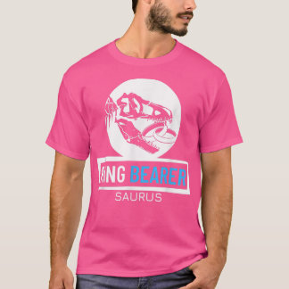 Junior Ring Bearer Saurus Wedding Party Kids Ring T-shirt