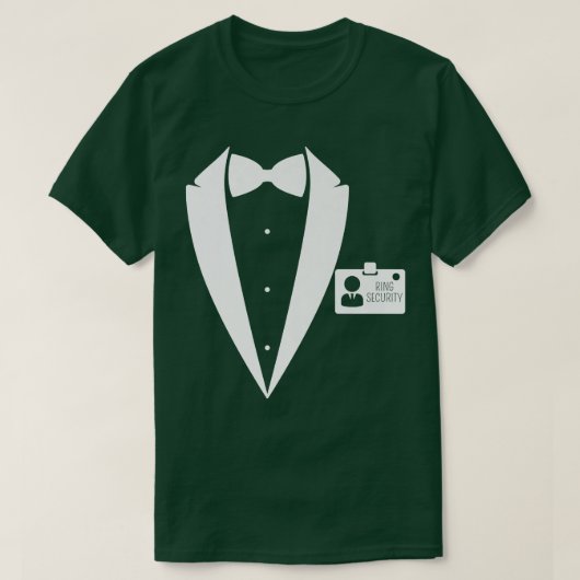 Junior Ring Security Wedding Party ID Label Kinder T-shirt (Design voorkant)