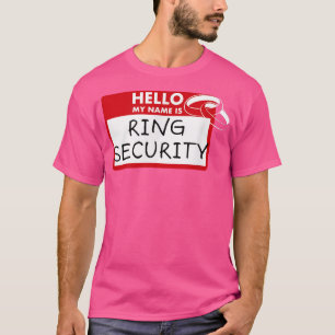 Junior Ring Security Wedding Party ID Label Kinder T-shirt