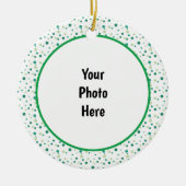 Junior Scout met kerstversiering Keramisch Ornament (Voorkant)