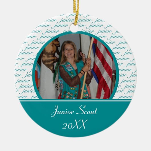 Junior Scout Photo Ornament (Voorkant)