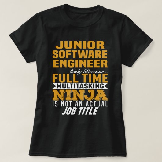 Junior Software Engineer T-shirt (Design voorkant)