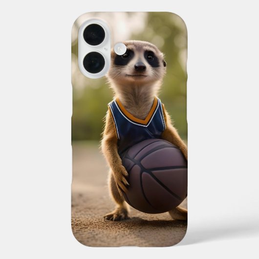 Junior stokstaartje basketball speler, Case-Mate iPhone case (Achterkant)