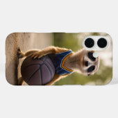 Junior stokstaartje basketball speler, Case-Mate iPhone case (Achterkant (horizontaal))