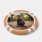 Junior stokstaartje basketball speler, poker chips (Enkel)
