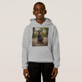 Junior stokstaartje basketballspeler, (Voorkant volledig)