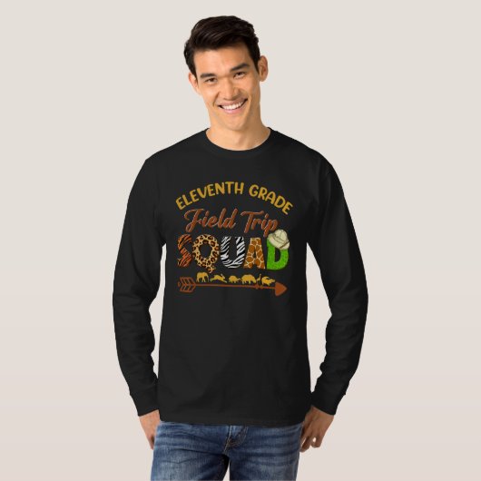 Junior Students School Zoo Field Trip Squad Matchi T-shirt (Voorkant volledig)