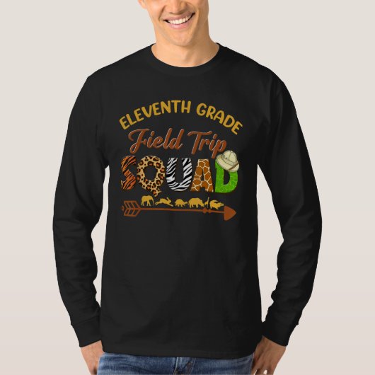 Junior Students School Zoo Field Trip Squad Matchi T-shirt (Voorkant)