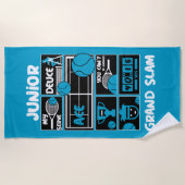 Junior Tennis Player Gift Strandlaken (Voorkant)