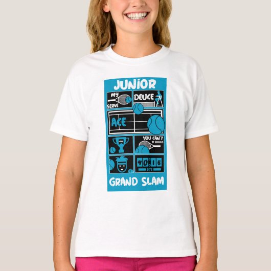 Junior Tennis Player T-Shirt (Voorkant)