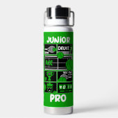 Junior Tennis Player T-Shirt Waterfles (Achterkant)