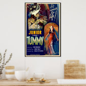 Junior the Uncanny in The Tummy. Poster (Keuken)