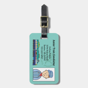 Junior Train Conductor Bag Label Bagagelabel