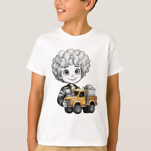Junior Trucker Unisex Kind T-shirt (Voorkant)