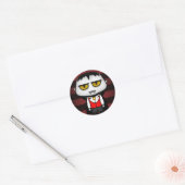 Junior Vampire Ronde Sticker (Envelop)