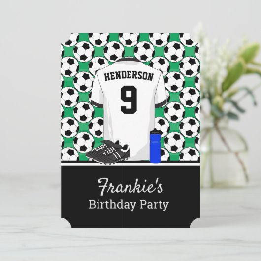 Junior youth soccer event kaart (Staand voorkant)