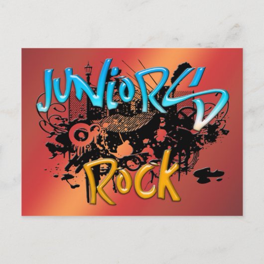 Juniors Rock Briefkaart (Voorkant)