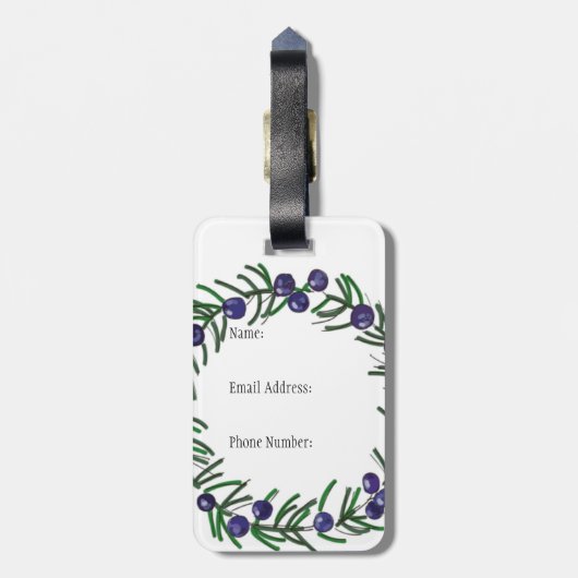 Juniper Bag Label Bagagelabel (Achterkant verticaal)