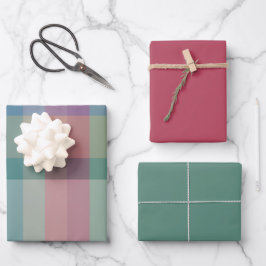 Juniper & Berry Wrapping Paper Flat Sheet Set of 3