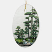 Juniper Bonsai Forest Keramisch Ornament (Links)