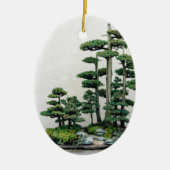 Juniper Bonsai Forest Keramisch Ornament (Voorkant)