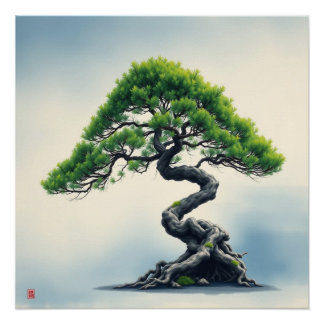 juniper bonsai perfect poster