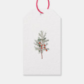Juniper Branch Custom Vakantie Custom Cadeaulabel (Achterkant)