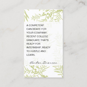 Juniper Branches Visitekaartje