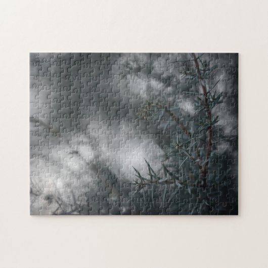 Juniper Dark Moody Floral Natuur Foto Legpuzzel (Horizontaal)
