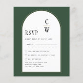 JUNIPER GREEN GOLD PHOTO Wedding INVITE (Voorkant)
