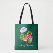 Juniper Green Merry Christmas Pepper Tekening Tote Bag (Voorkant)