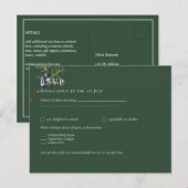 Juniper Green Trouwen Briefkaart (Voorkant / Achterkant)