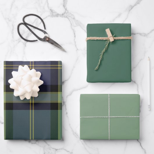 Juniper & Mint Inpakpapier Plat Vel Set van 3 (Voorkant)