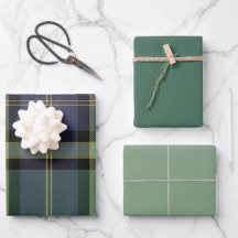 Juniper & Mint Wrapping Paper Flat Sheet Set of 3