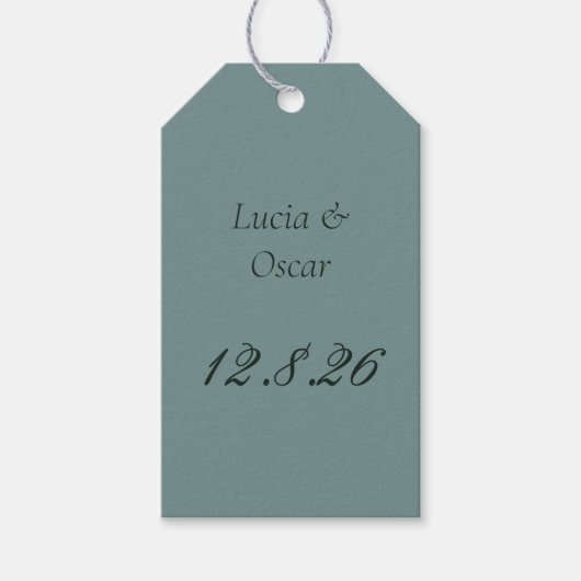 Juniper Rococo Huwelijksgeschenkkaart | Venus Fine Cadeaulabel (Voorkant)