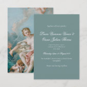 Juniper Rococo Trouw Uitnodiging | Venus Fine Art (Voorkant / Achterkant)