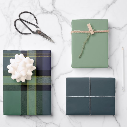 Juniper & Spruc Inpakpapier Plat Vel Set van 3 (Voorkant)