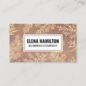 Juniper takken textuur achtergrond visitekaartje (Voorkant)