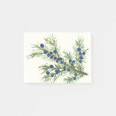 Juniper twig met blauwe bessen post-it® notes (Voorkant)