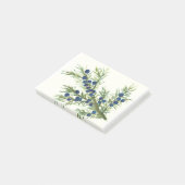 Juniper twig met blauwe bessen post-it® notes (Schuin)