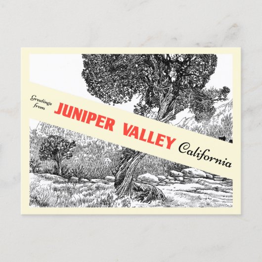 Juniper Valley Gift Shop Briefkaart (Voorkant)