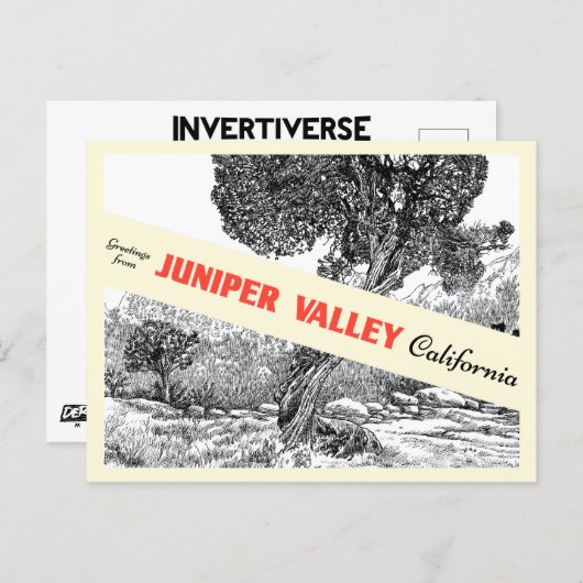 Juniper Valley Gift Shop Briefkaart (Voorkant / Achterkant)