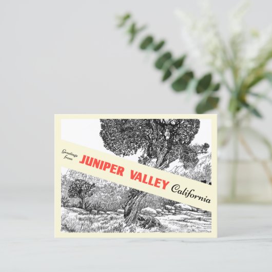 Juniper Valley Gift Shop Briefkaart (Staand voorkant)